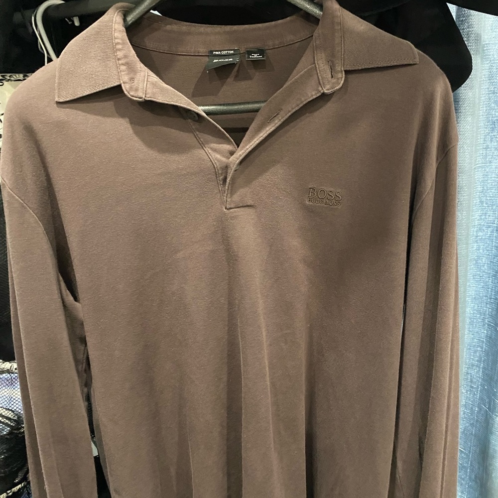 Brown Hugo boss pina sweater